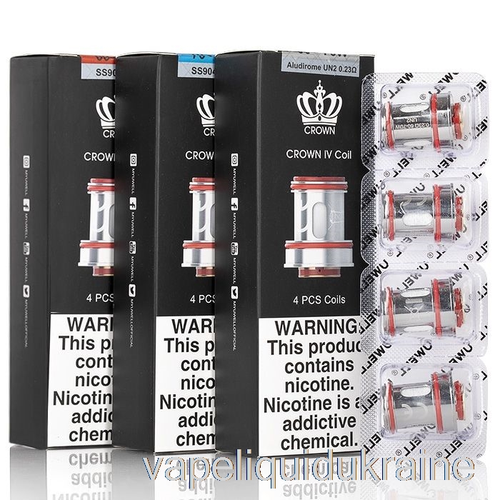 Vape Ukraine Uwell Crown 4 Replacement Coils 0.23ohm UN2 FeCrAl Mesh Coils